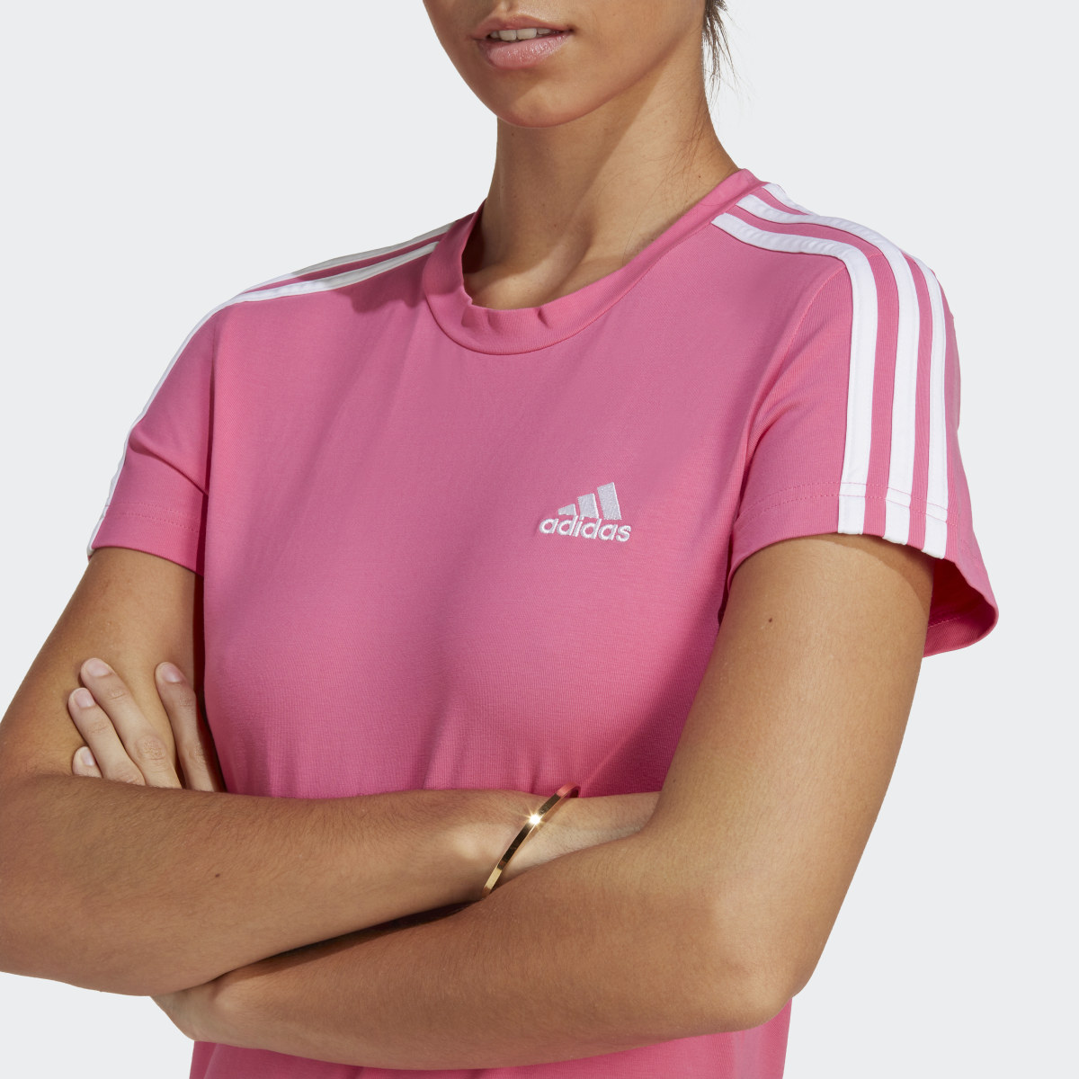 Adidas Vestido Playera Essentials 3 Franjas. 6