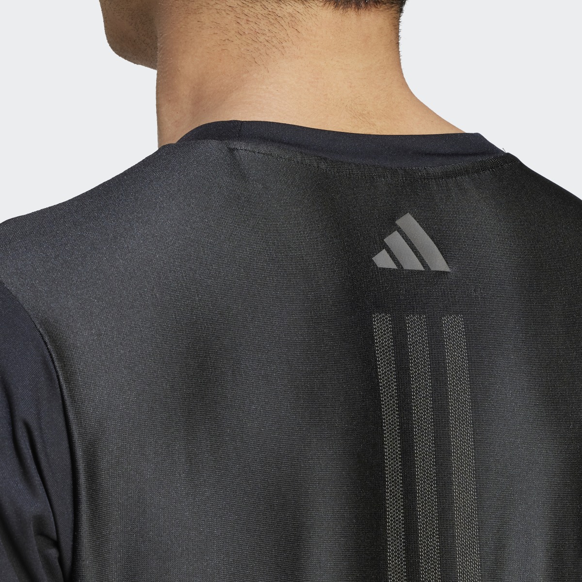 Adidas HIIT Workout 3-Stripes T-Shirt. 7