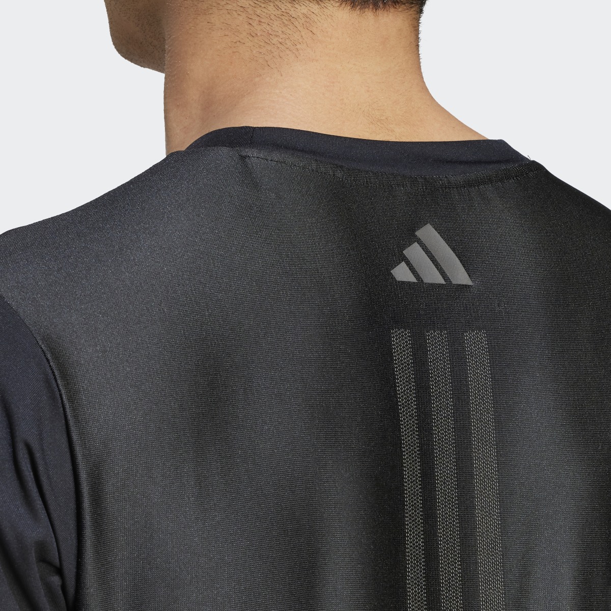 Adidas HIIT Workout 3-Stripes Tee. 7