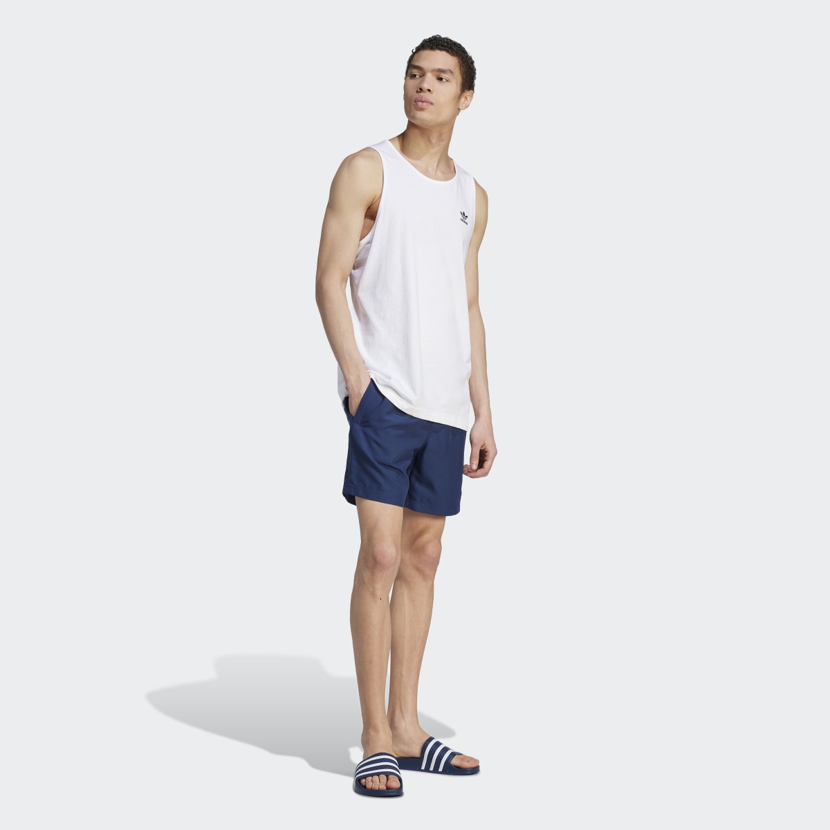 Adidas Adicolor Essentials Solid Swim Shorts. 4