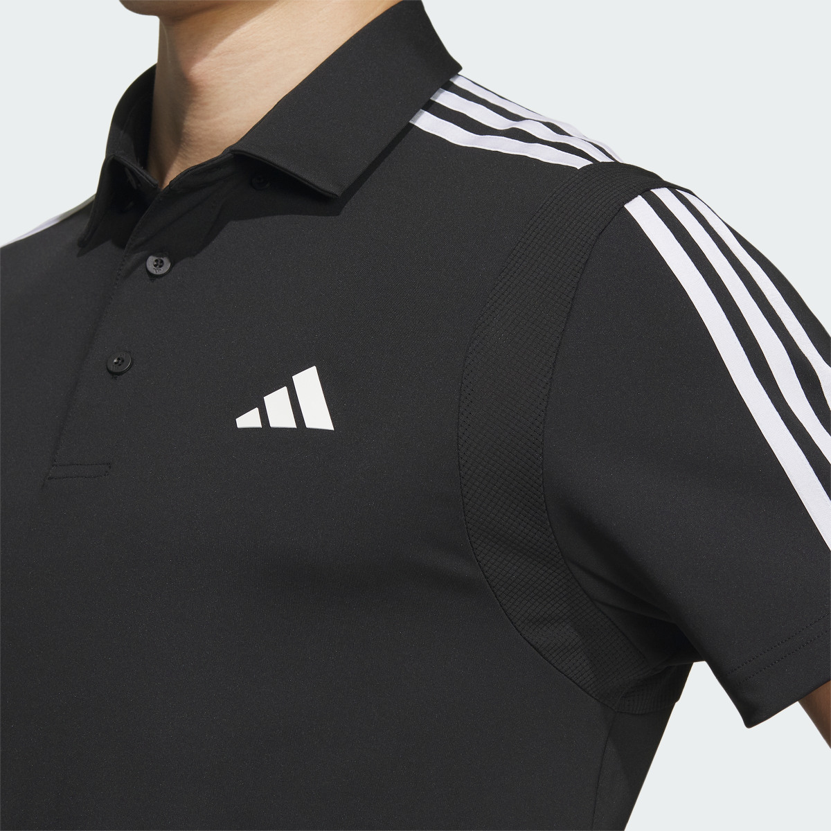 Adidas HEAT.RDY 3-Stripe Short Sleeve Polo Shirt. 6