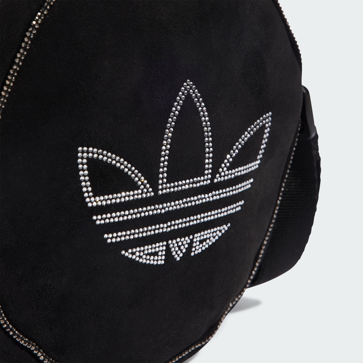 Adidas Bolso Rhinestones Fake Suede Round. 6