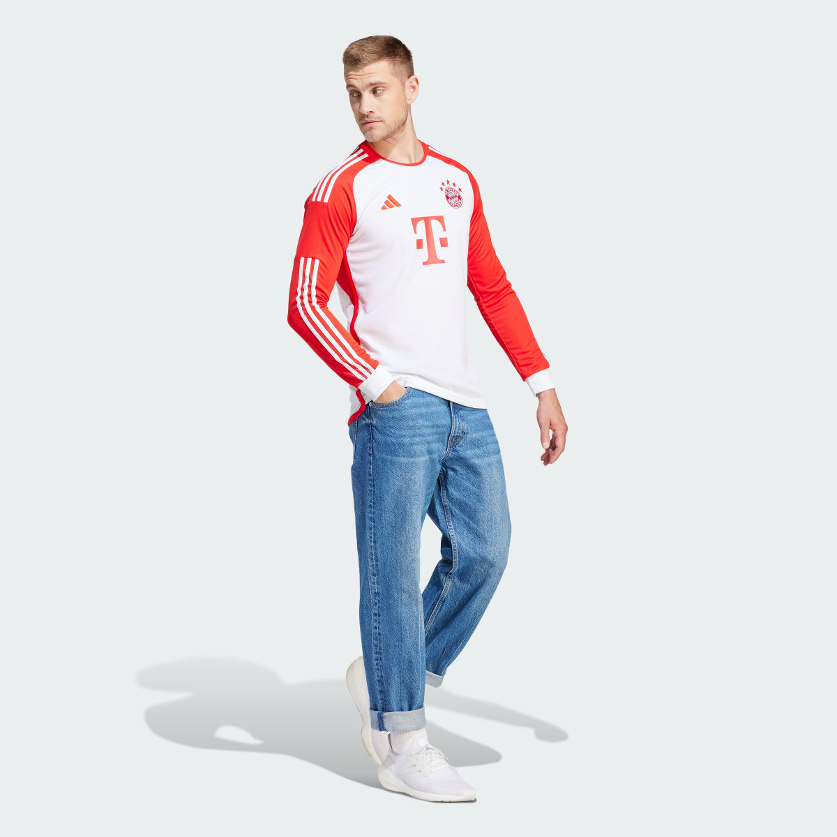 Adidas Camisola Principal de Manga Comprida 23/24 do FC Bayern München. 4
