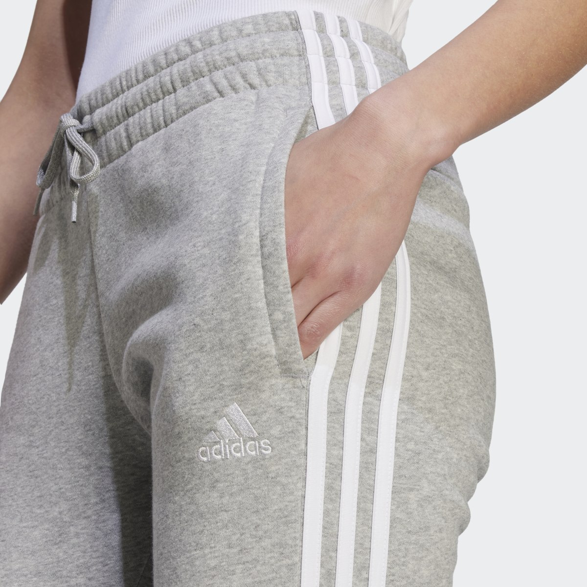 Adidas Essentials 3-Stripes Fleece Pants. 5