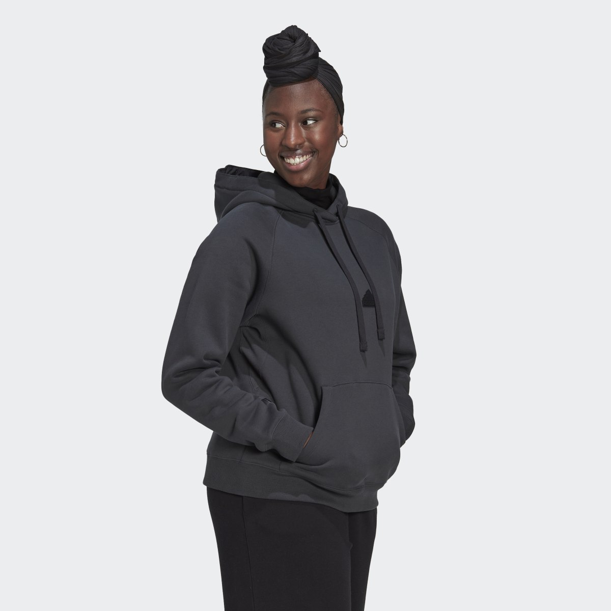 Adidas Oversized Hooded Sweatshirt. 5