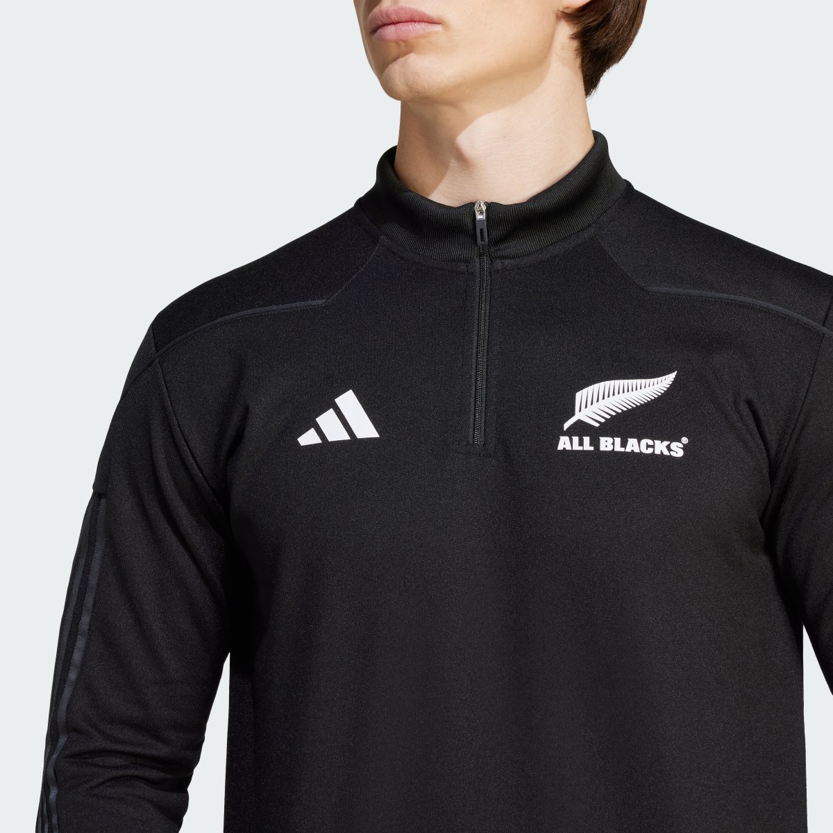 Adidas All Blacks AEROREADY Warming Long Sleeve Fleece Top. 6