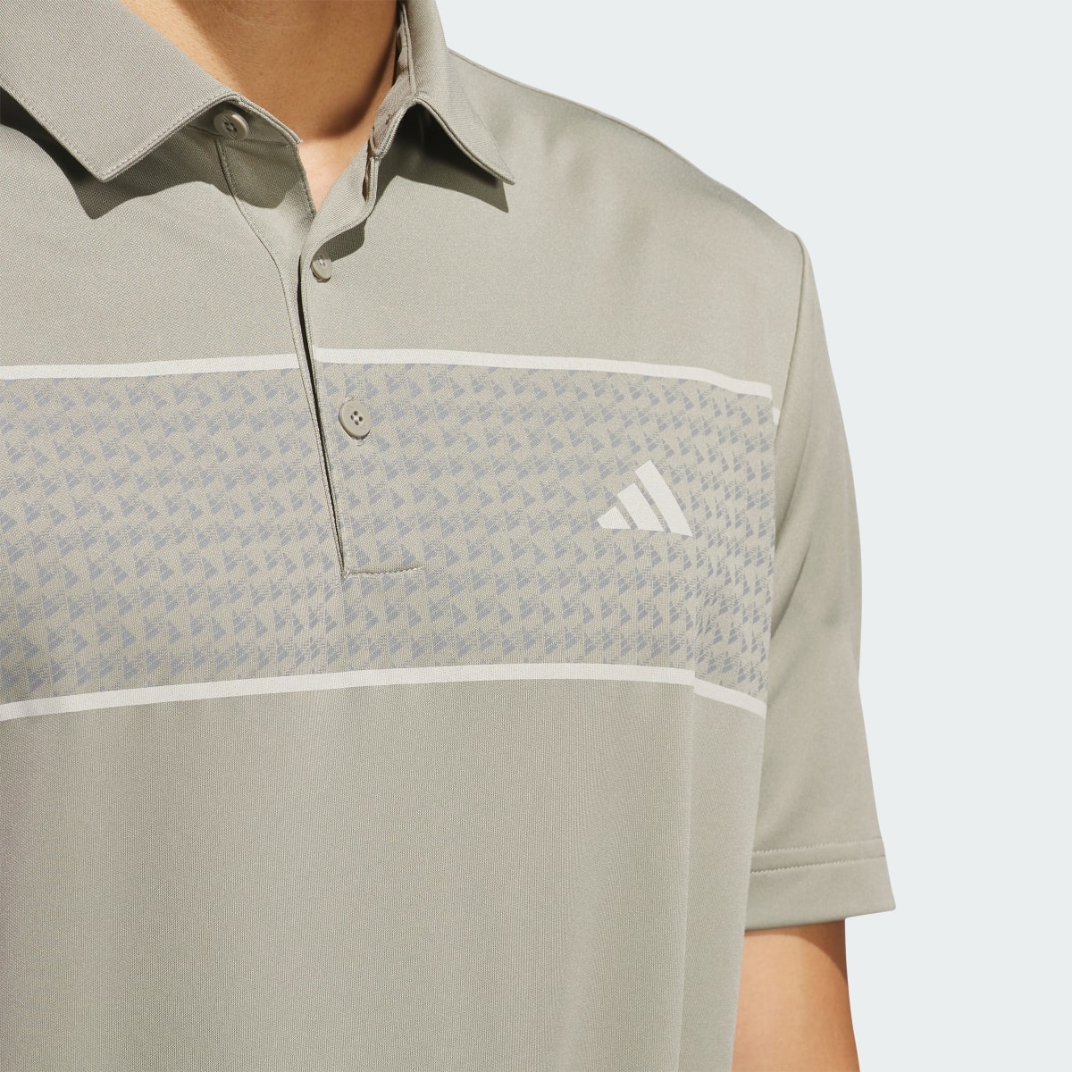 Adidas Chest Stripe Polo Shirt. 6