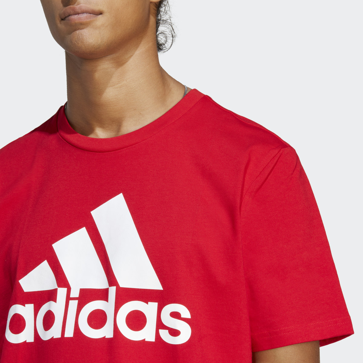 Adidas Essentials Single Jersey Big Logo T-Shirt. 6