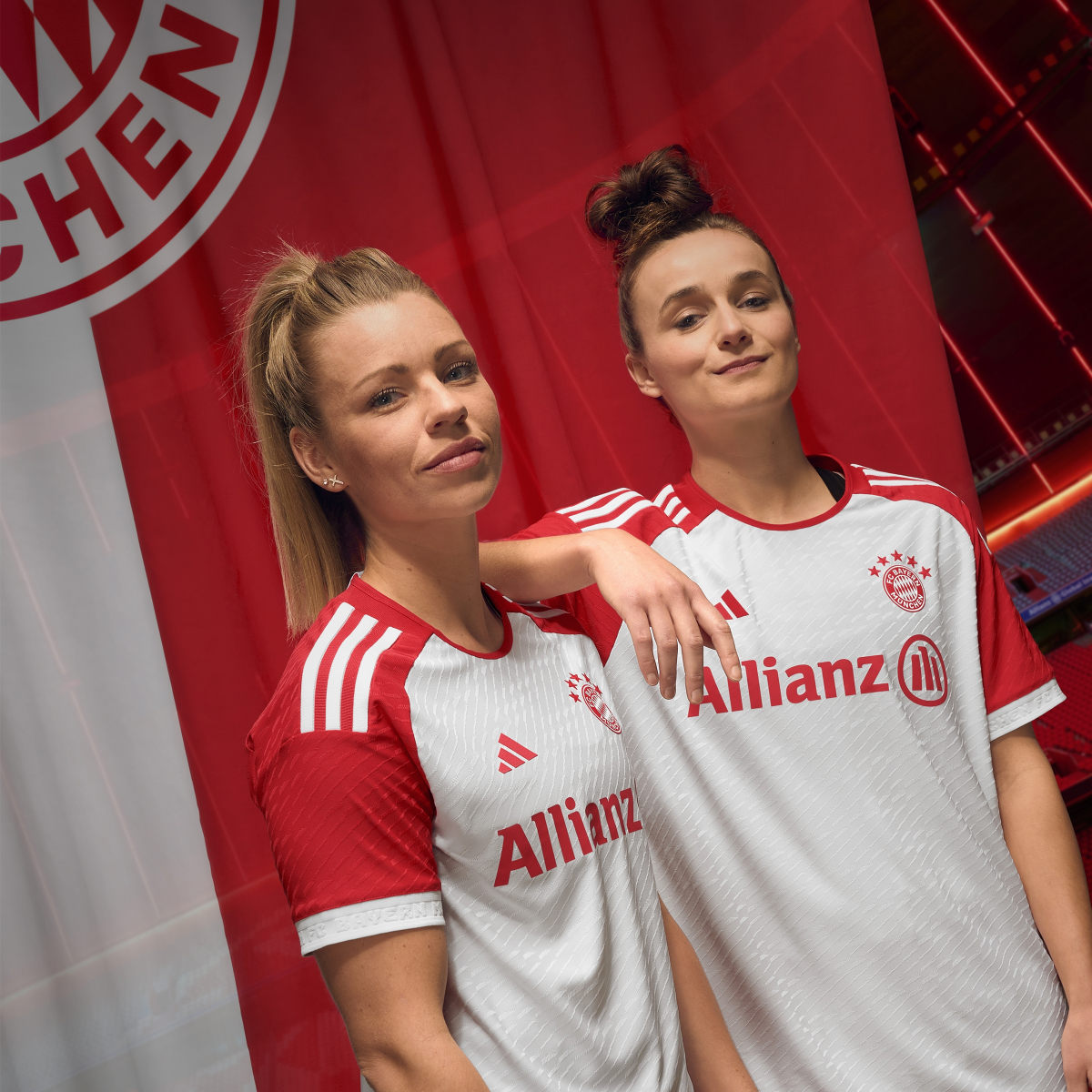 Adidas Camisola Principal 23/24 da Equipa Feminina do FC Bayern München. 9