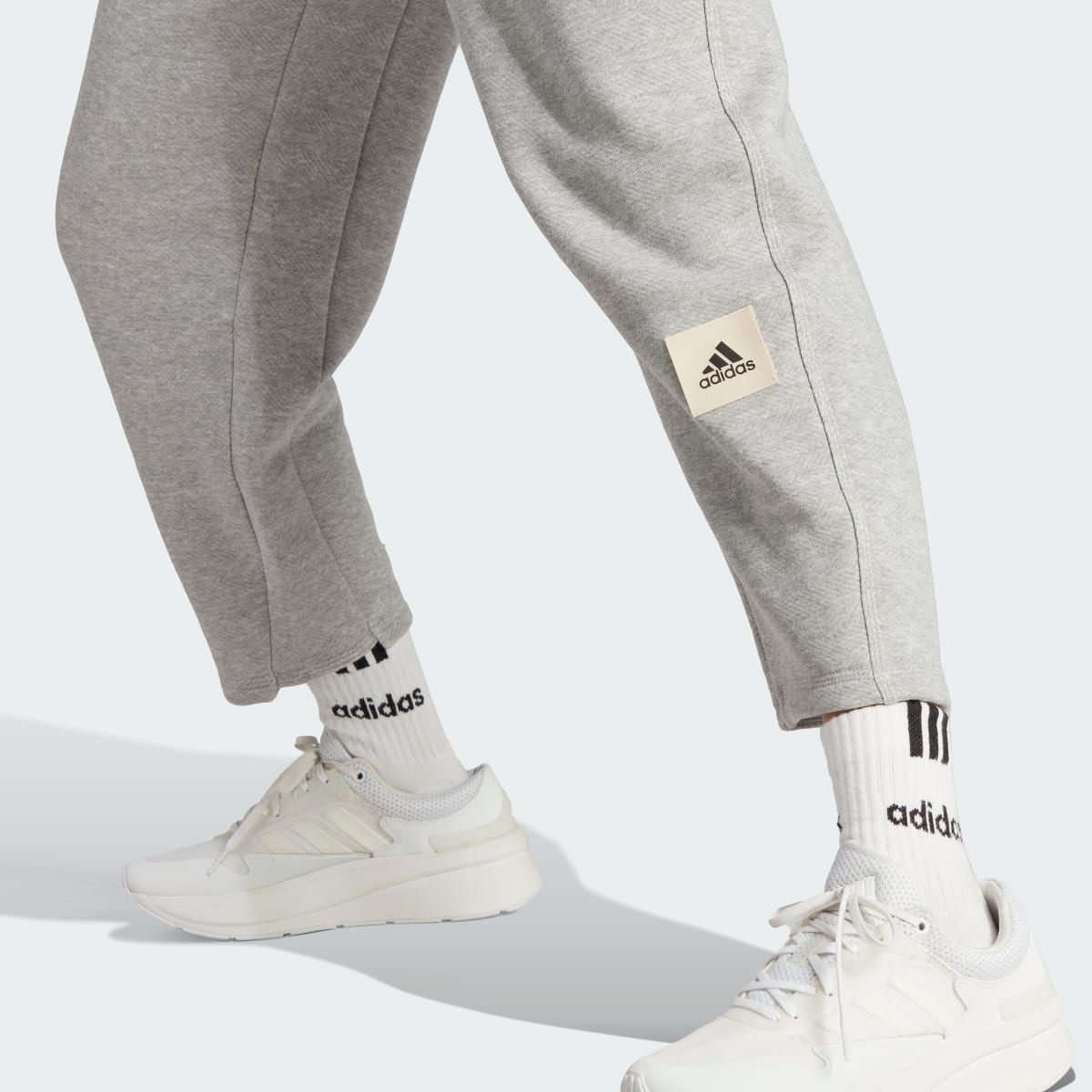 Adidas Lounge French Terry Barrel-Leg Pants. 5