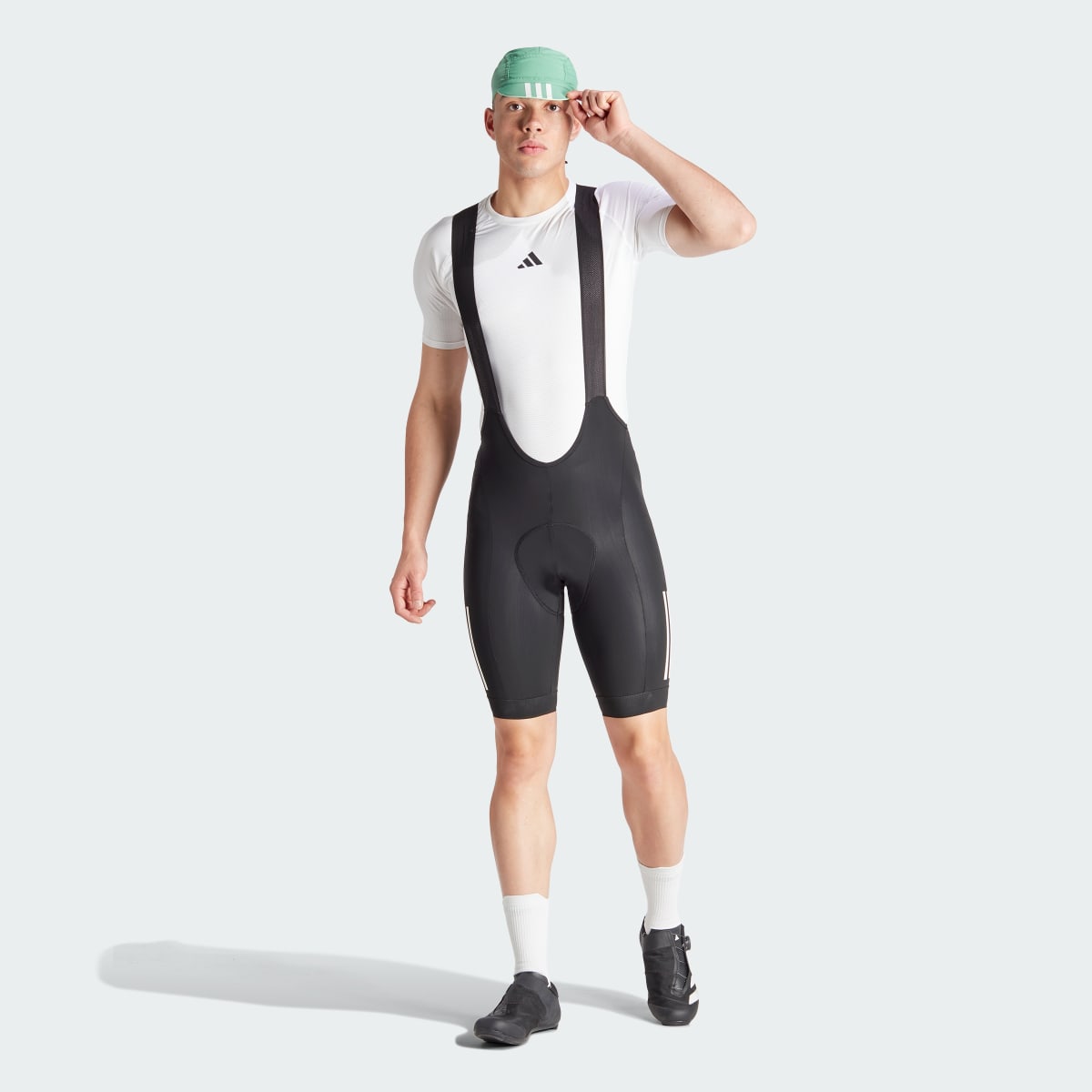 Adidas Cuissard à bretelles de cyclisme rembourré 3 bandes Essentials. 6