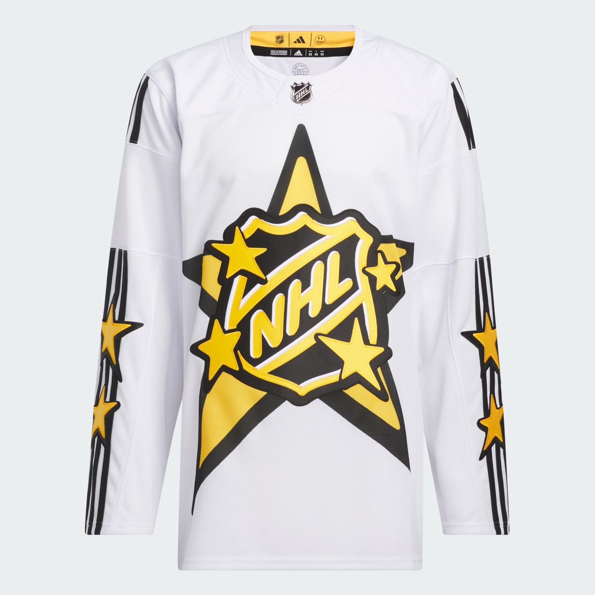 Adidas 2024 NHL All-Star adidas x drew house White jersey. 5