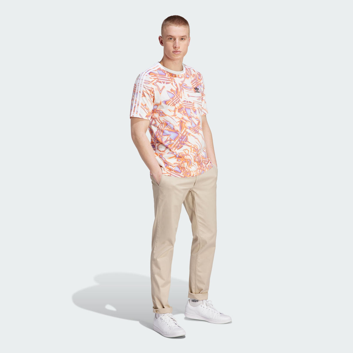 Adidas Summer Splash Allover Print Tee. 4