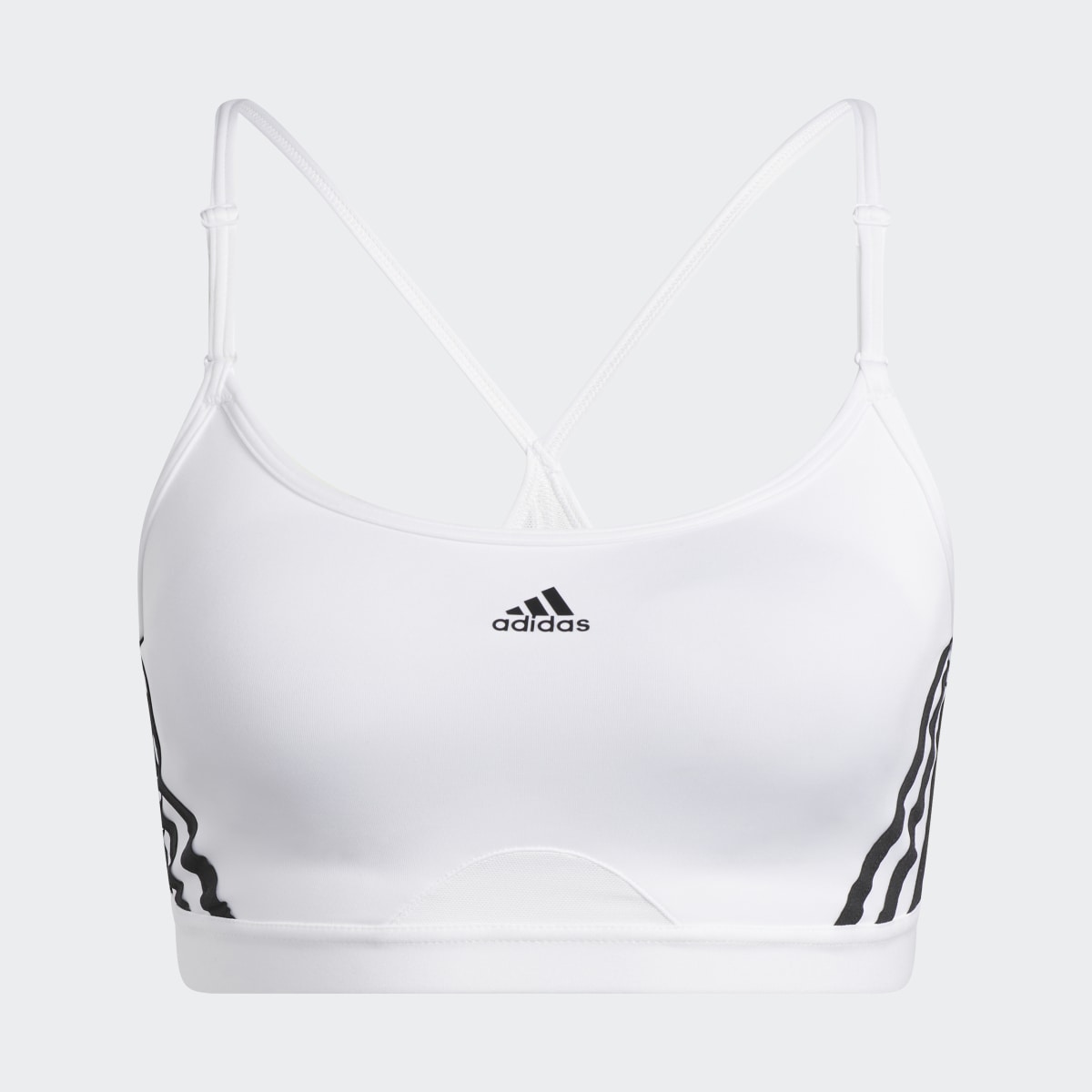 Adidas Aeroreact Training Light-Support 3-Stripes Bra. 5