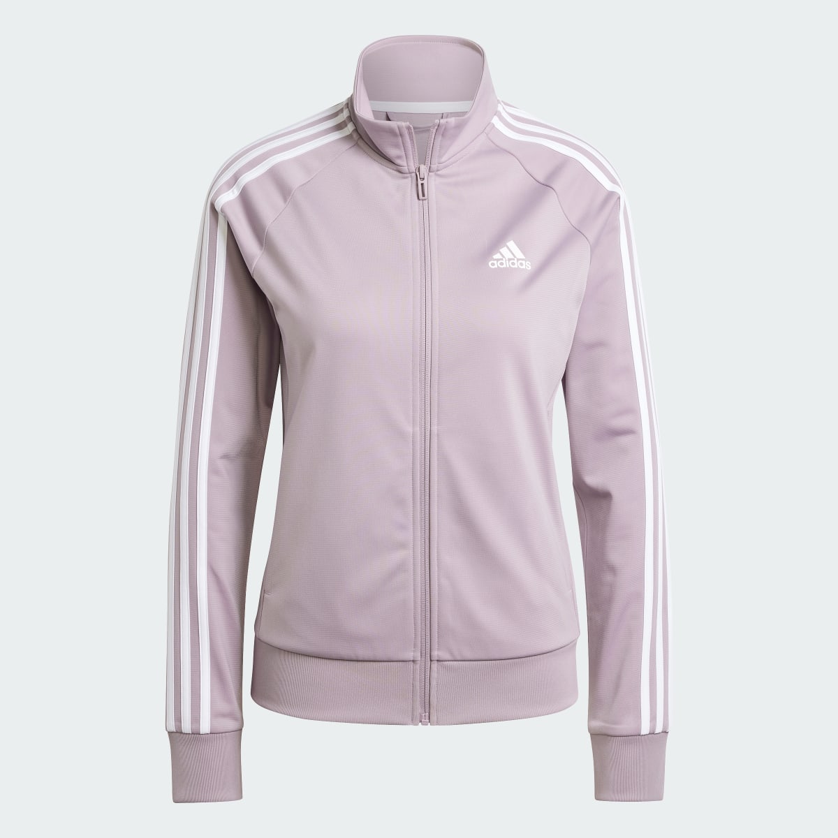 Adidas Primegreen Essentials Warm-Up Slim 3-Stripes Track Jacket. 4