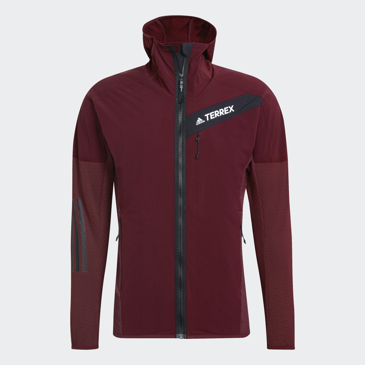 Adidas Techrock Flooce Wind Hooded Fleecejacke. 6