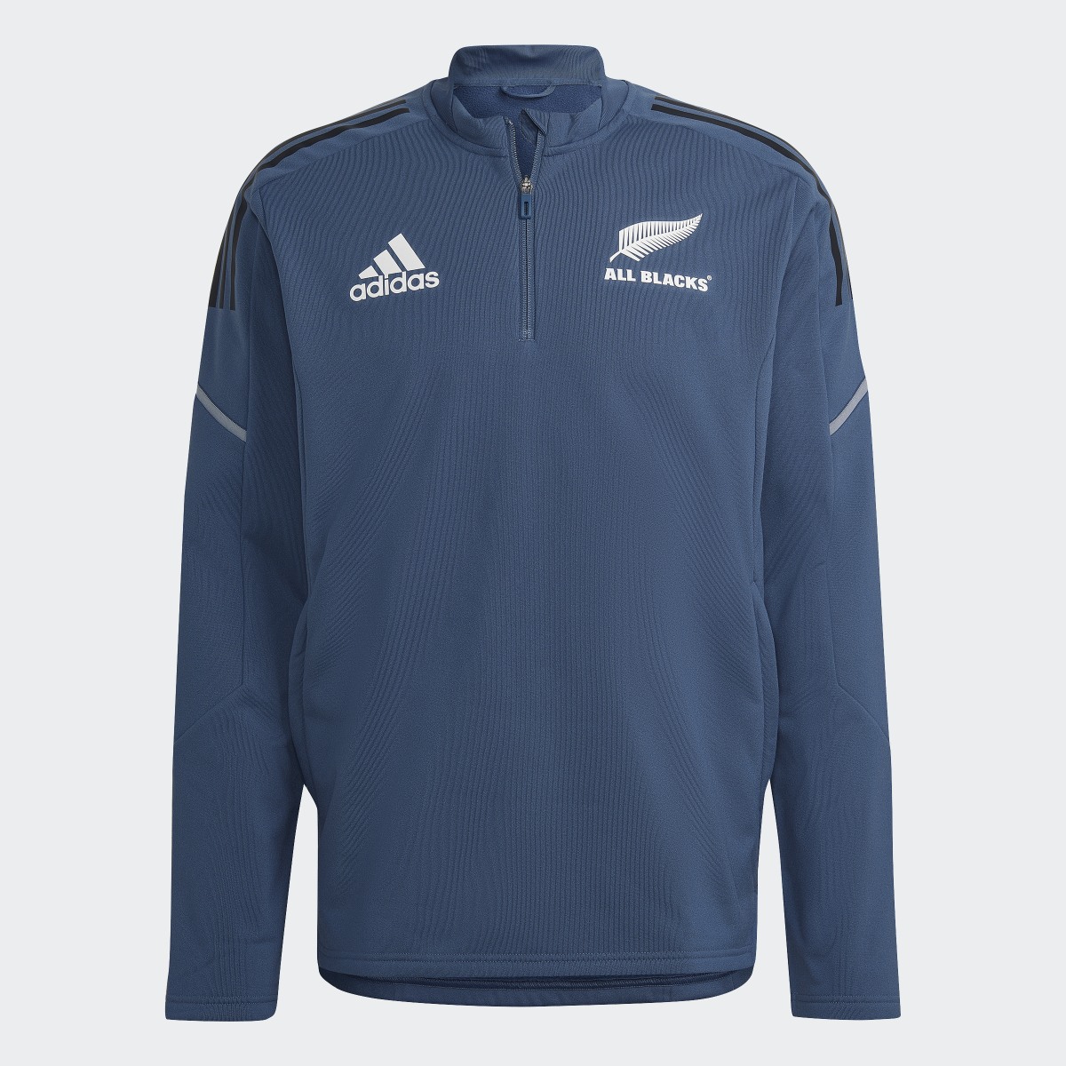 Adidas Camisola de Rugby em Fleece com Fecho 1/4 dos All Blacks. 5