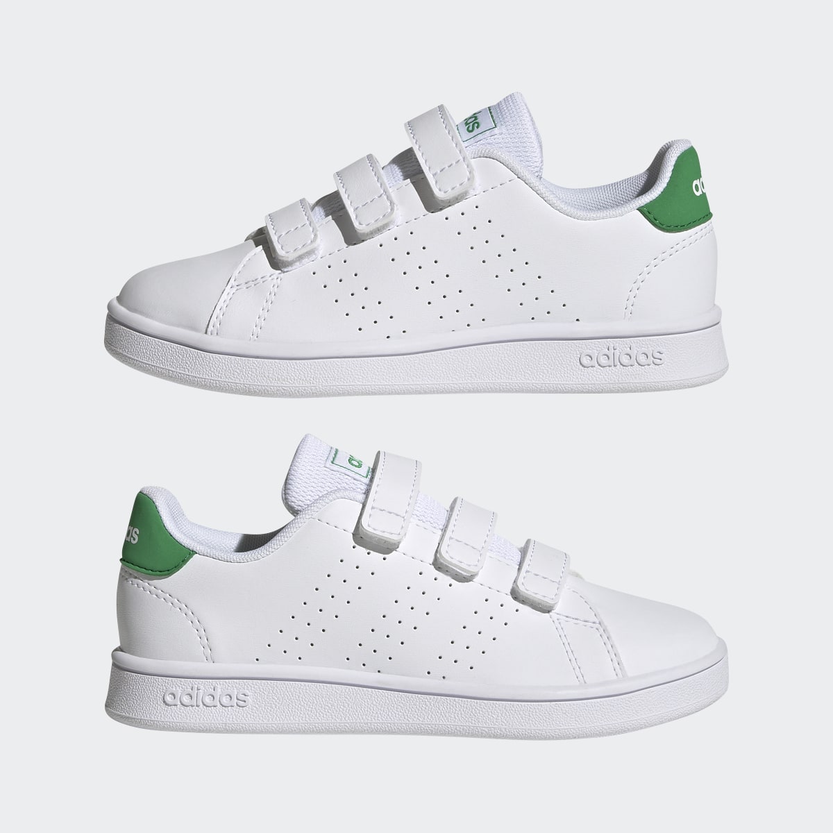 Adidas Advantage Court Lifestyle Hook-and-Loop Shoes. 8