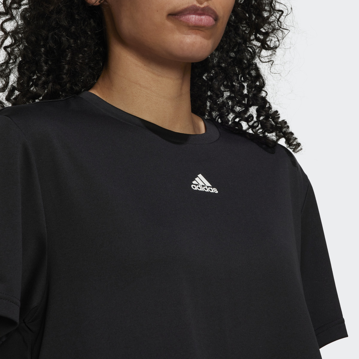 Adidas AEROREADY Studio Loose Crop T-Shirt. 7