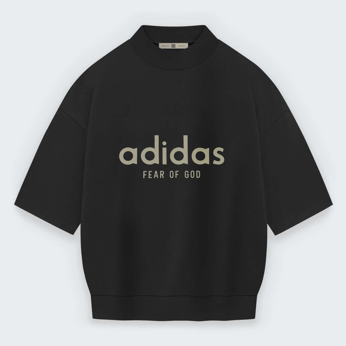 トップス Fear Of God Adidas Athletic Jersey 3/4 Adidas - Koszulka Fear of God Athletics Heavy Jersey 3/4 Mock