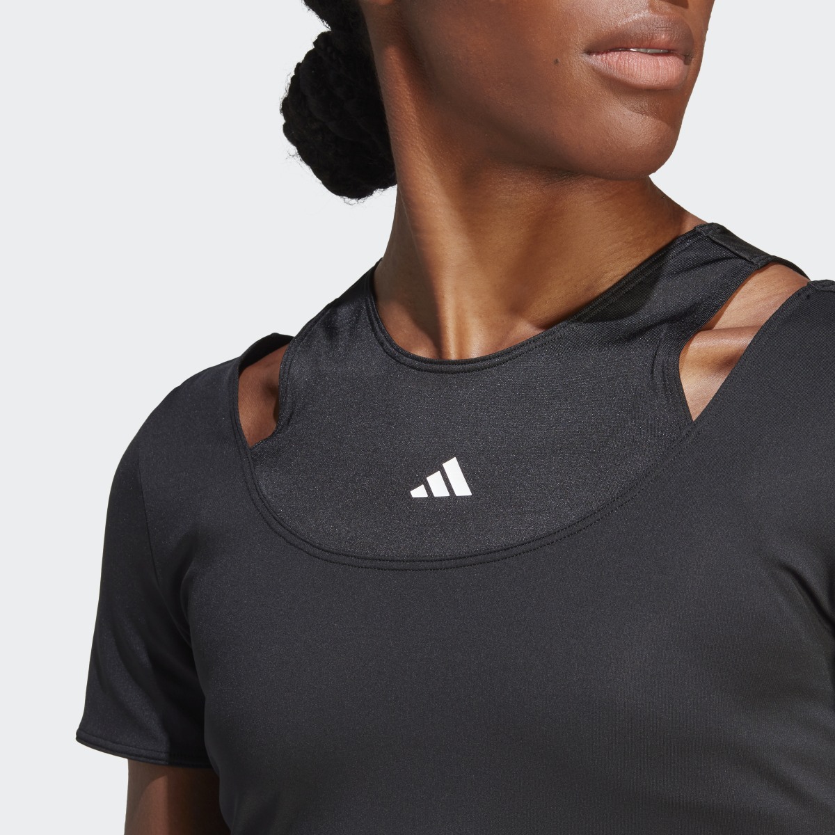 Adidas HIIT AEROREADY Crop Training T-Shirt. 6