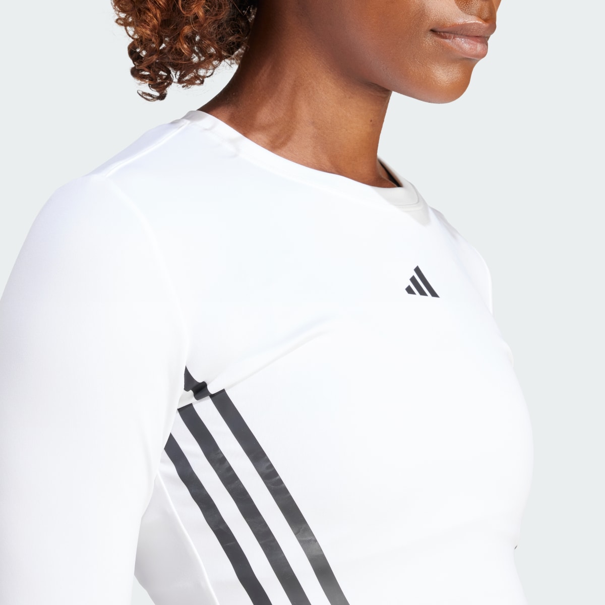 Adidas AEROREADY Hyperglam Crop Long-Sleeve Top. 6