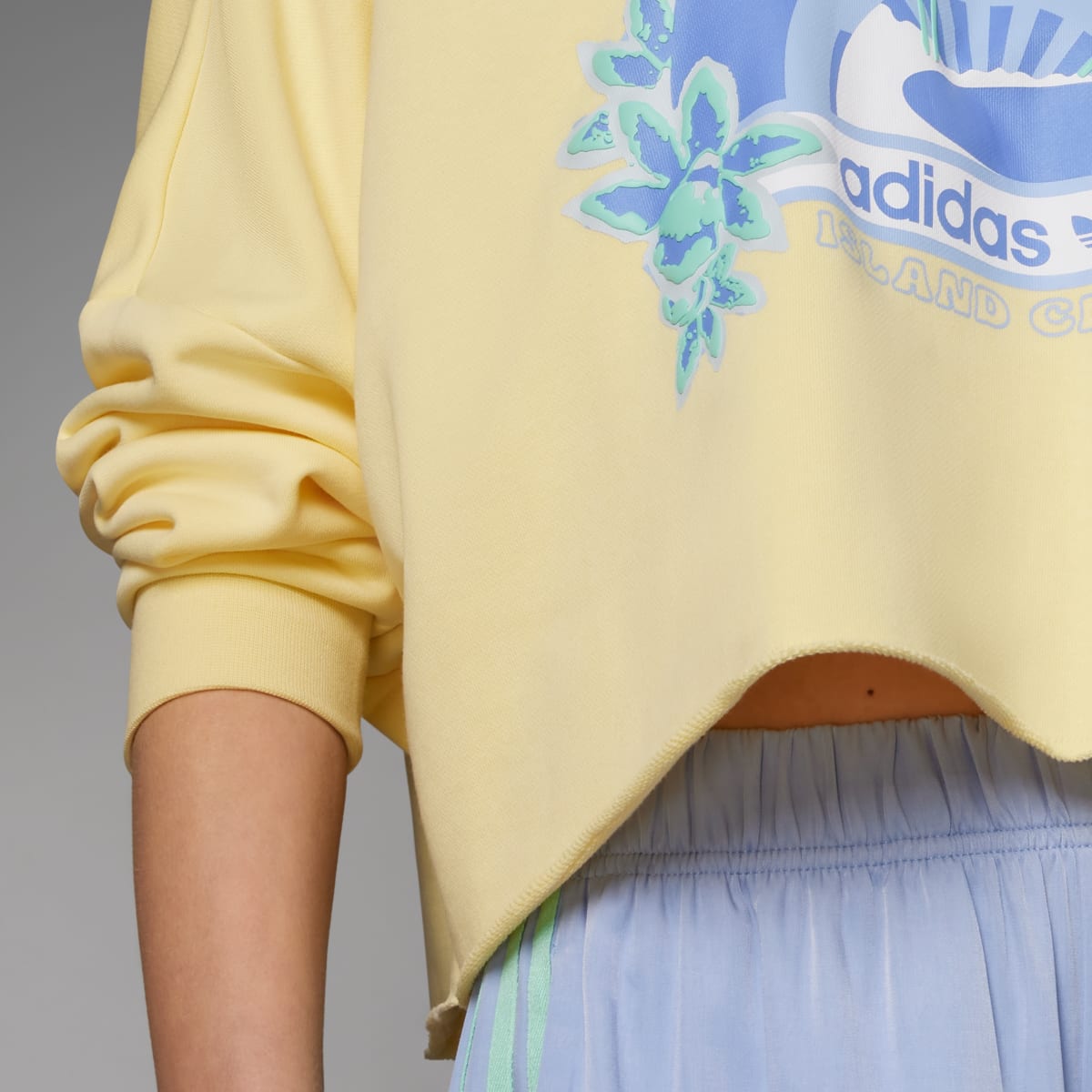 Adidas Island Club Crew Graphic Sweatshirt. 9