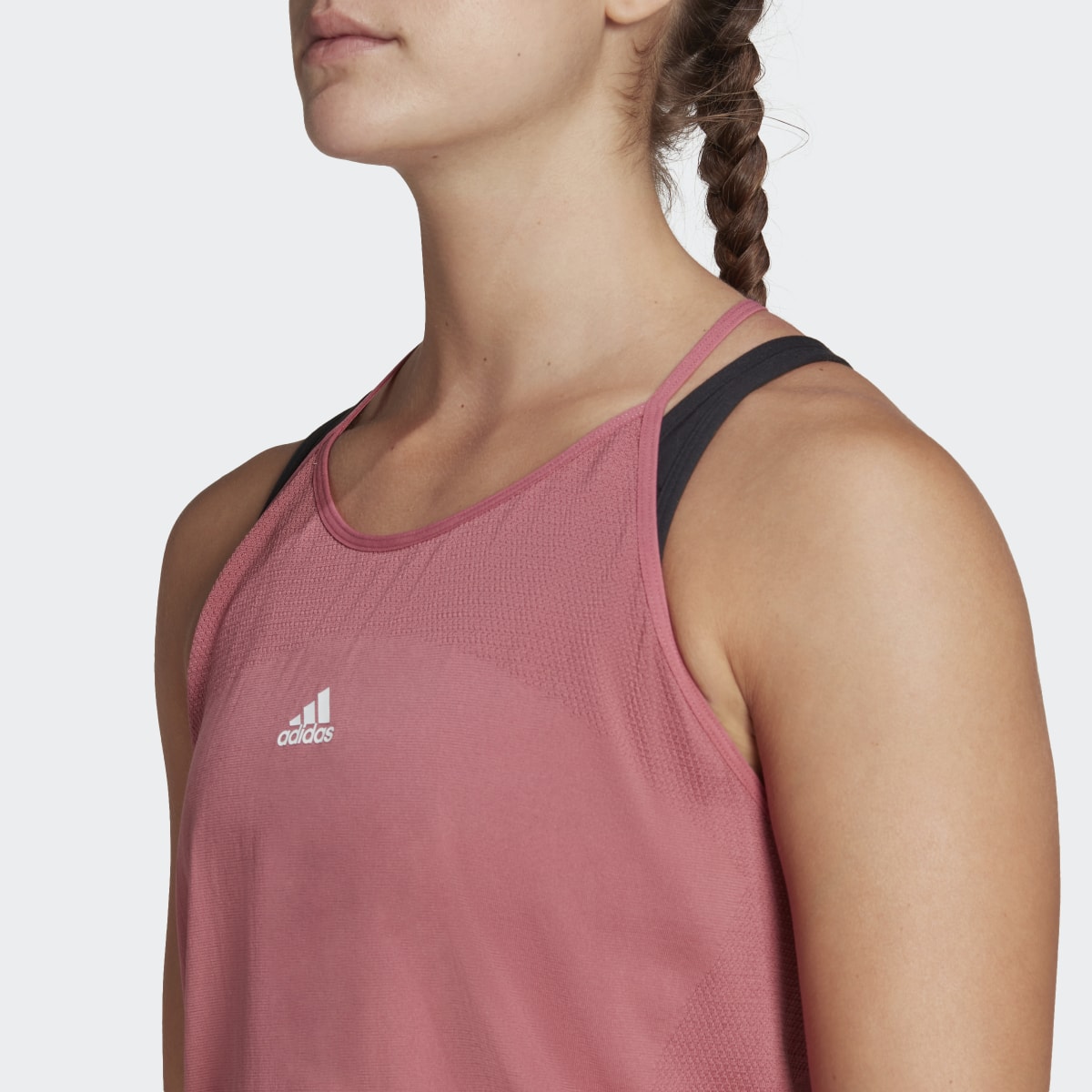 Adidas AEROKNIT Seamless Loose Tank Top. 6