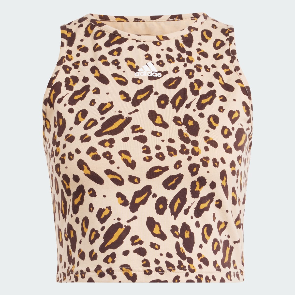 Adidas Essentials Animal-Print Crop Tanktop. 5