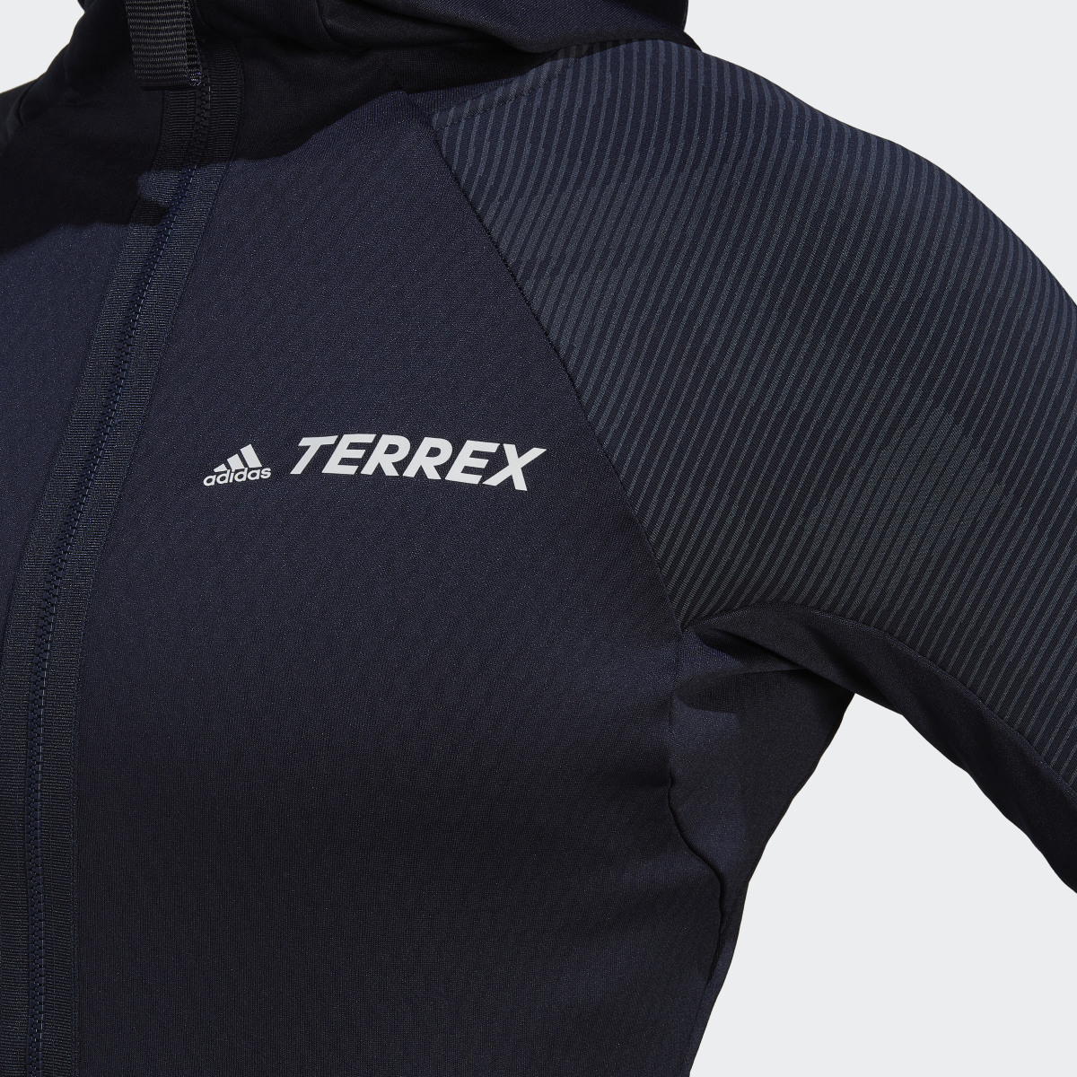 Adidas Terrex Tech Flooce Hooded Hiking Fleece Jacket. 9