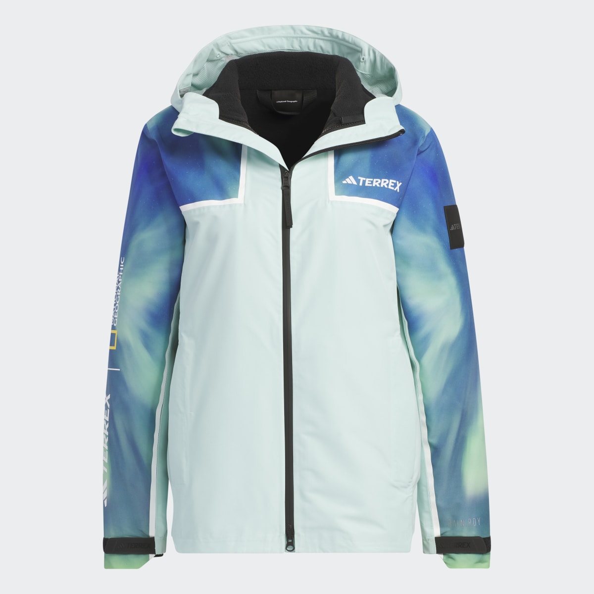 Adidas National Geographic RAIN.RDY Three-In-One Jacket. 10