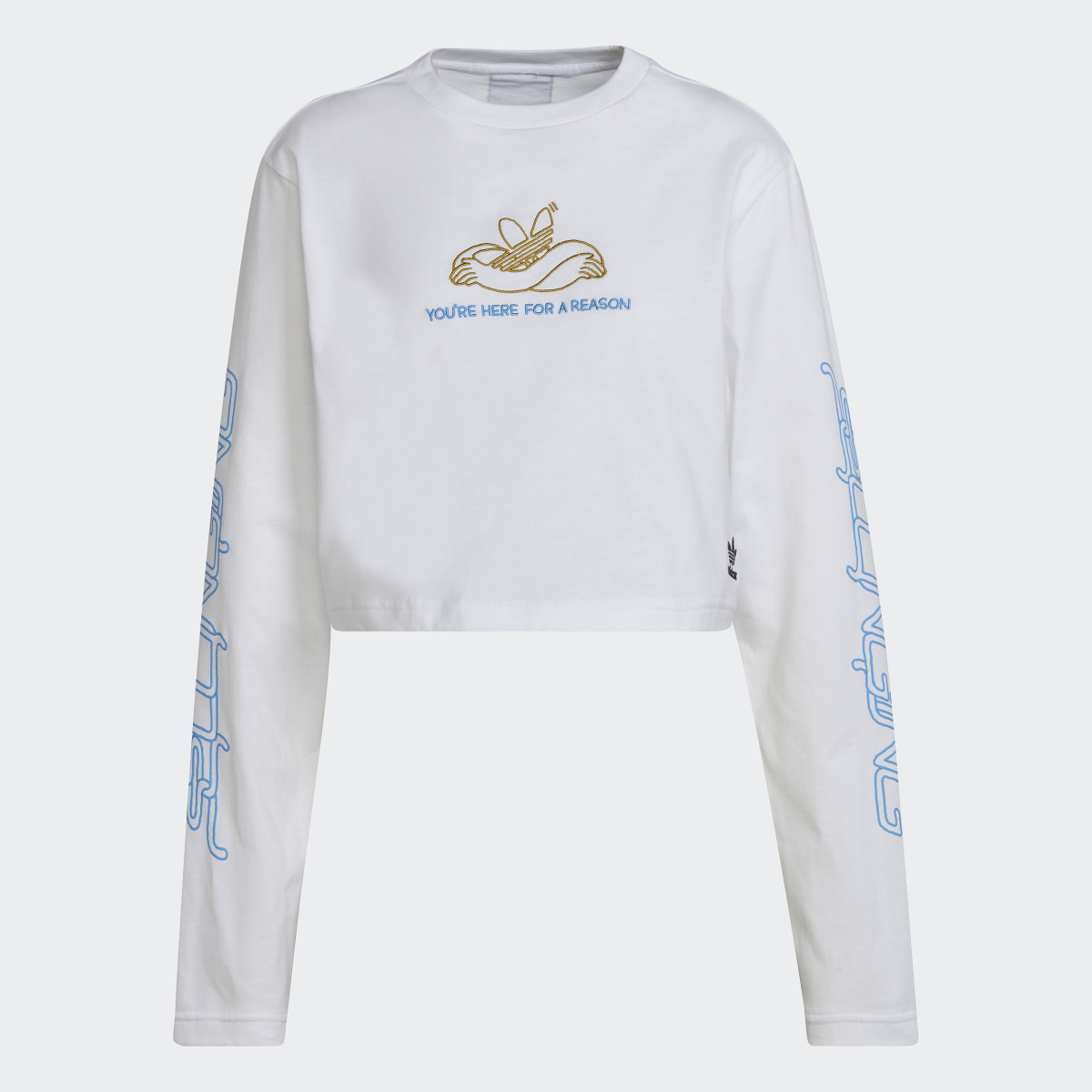 Adidas Long Sleeve Crop T-Shirt. 5