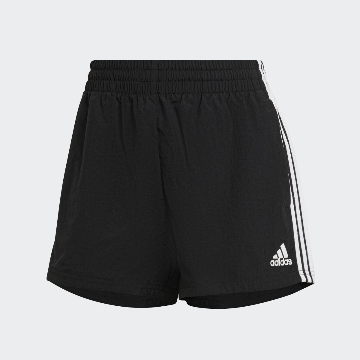 Adidas Essentials 3-Stripes Woven Shorts (Loose Fit). 4