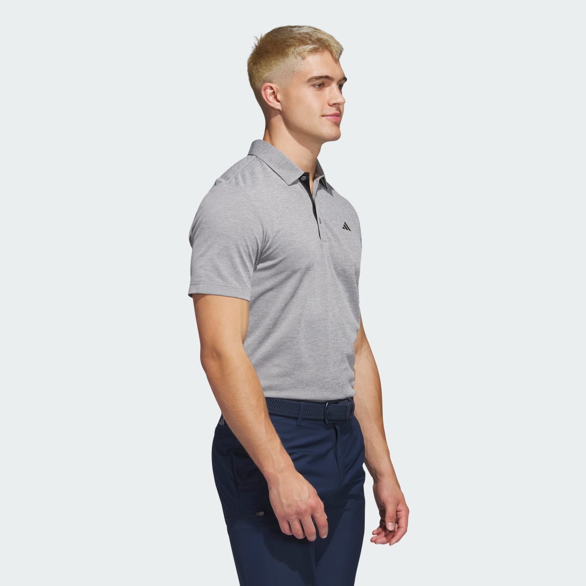 Adidas Drive Heather Golf Polo Shirt. 4