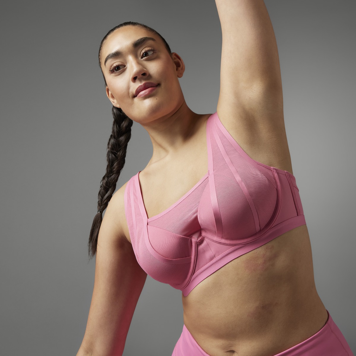 Adidas Collective Power TLRD Impact Luxe High-Support Bra (Plus Size). 4