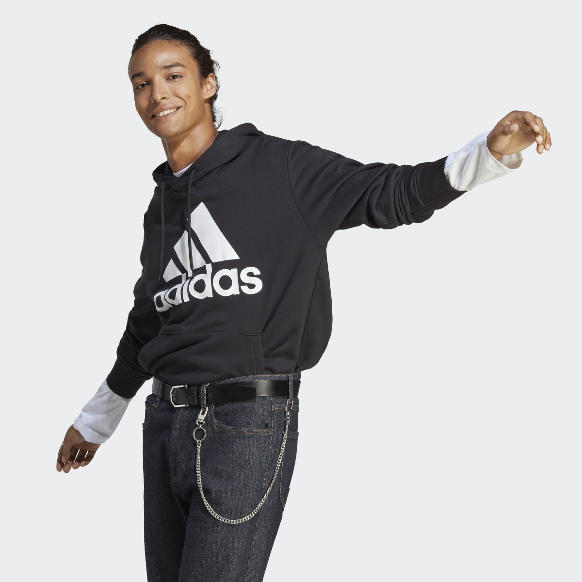 Adidas Essentials French Terry Big Logo Hoodie. 4