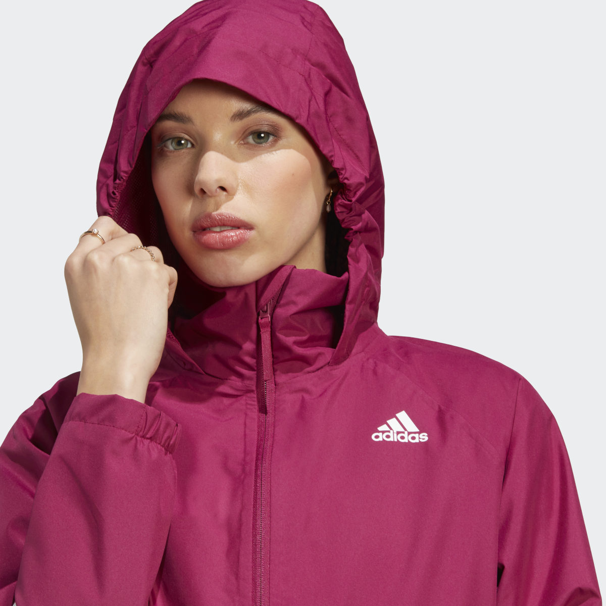 Adidas BSC 3-Streifen RAIN.RDY Regenjacke. 6