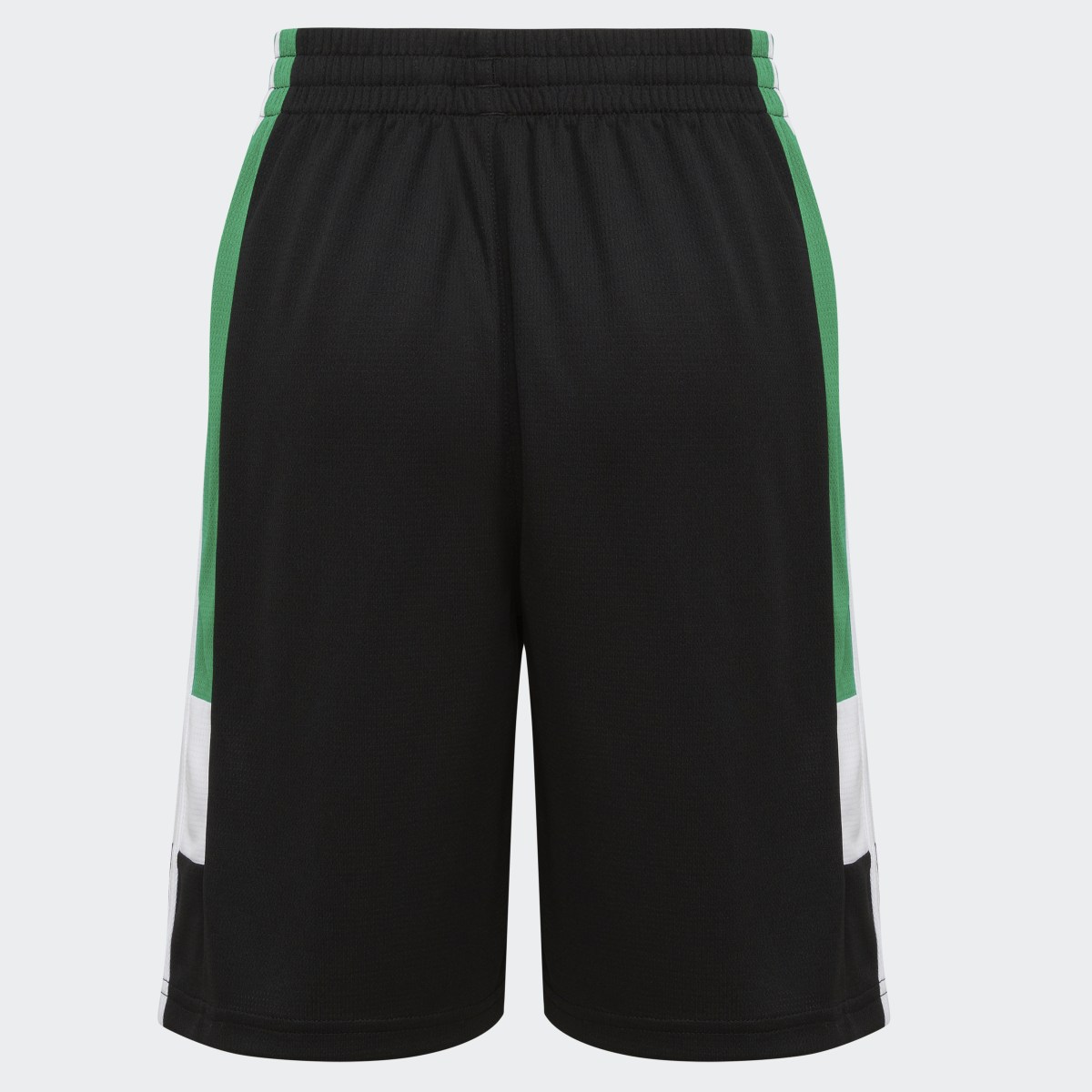 Adidas Elastic Waistband Sportswear Color Block Shorts. 4