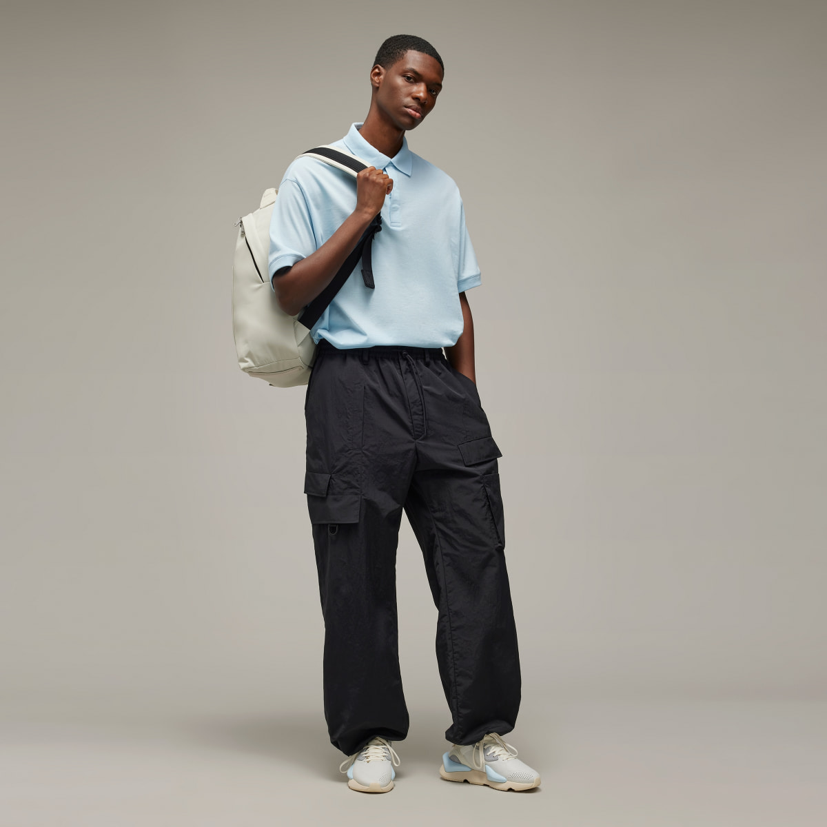 Adidas Pantalon en nylon froissé Y-3. 4