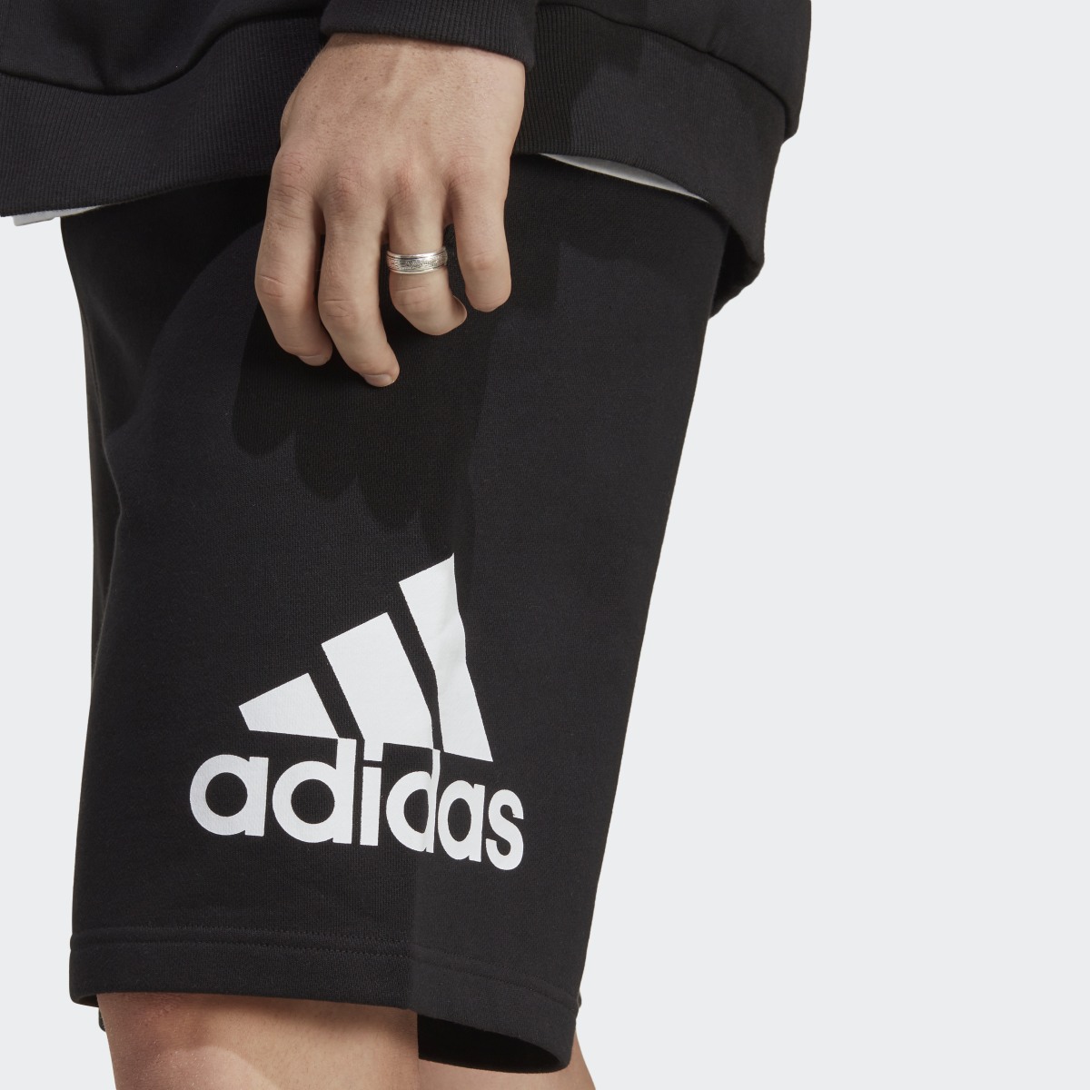 Adidas Essentials Big Logo French Terry Shorts. 7