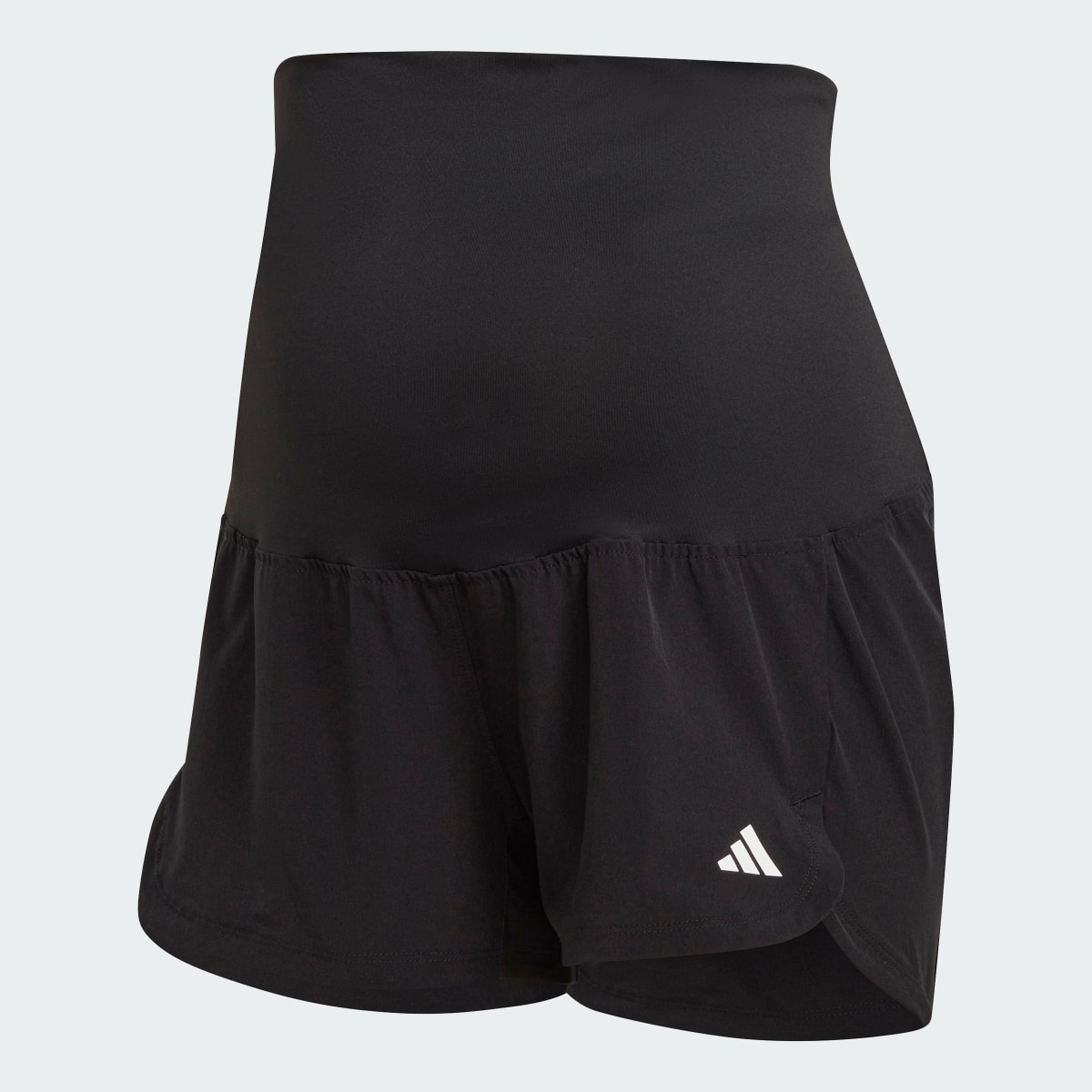 Adidas Pacer Woven Stretch Training Maternity Shorts. 5