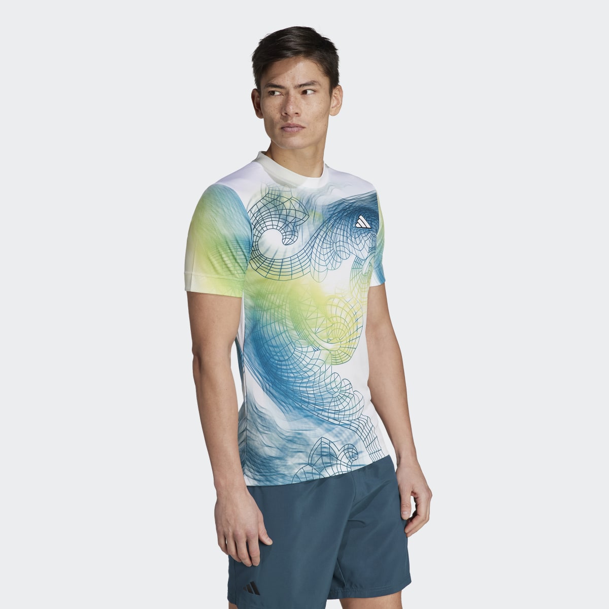 Adidas Camiseta Tennis Printed AEROREADY FreeLift Pro. 4