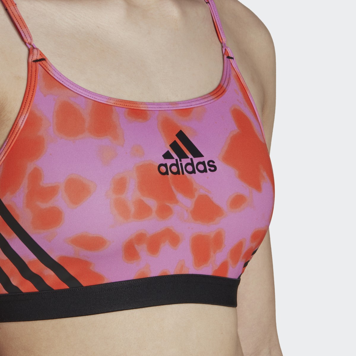 Adidas Aeroreact Light-Support Hyperglam Printed Bra. 8