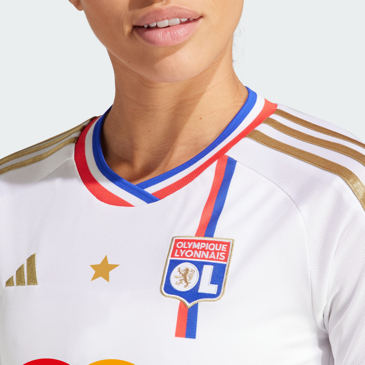 Adidas Camisola Principal 23/24 do Olympique Lyonnais. 7