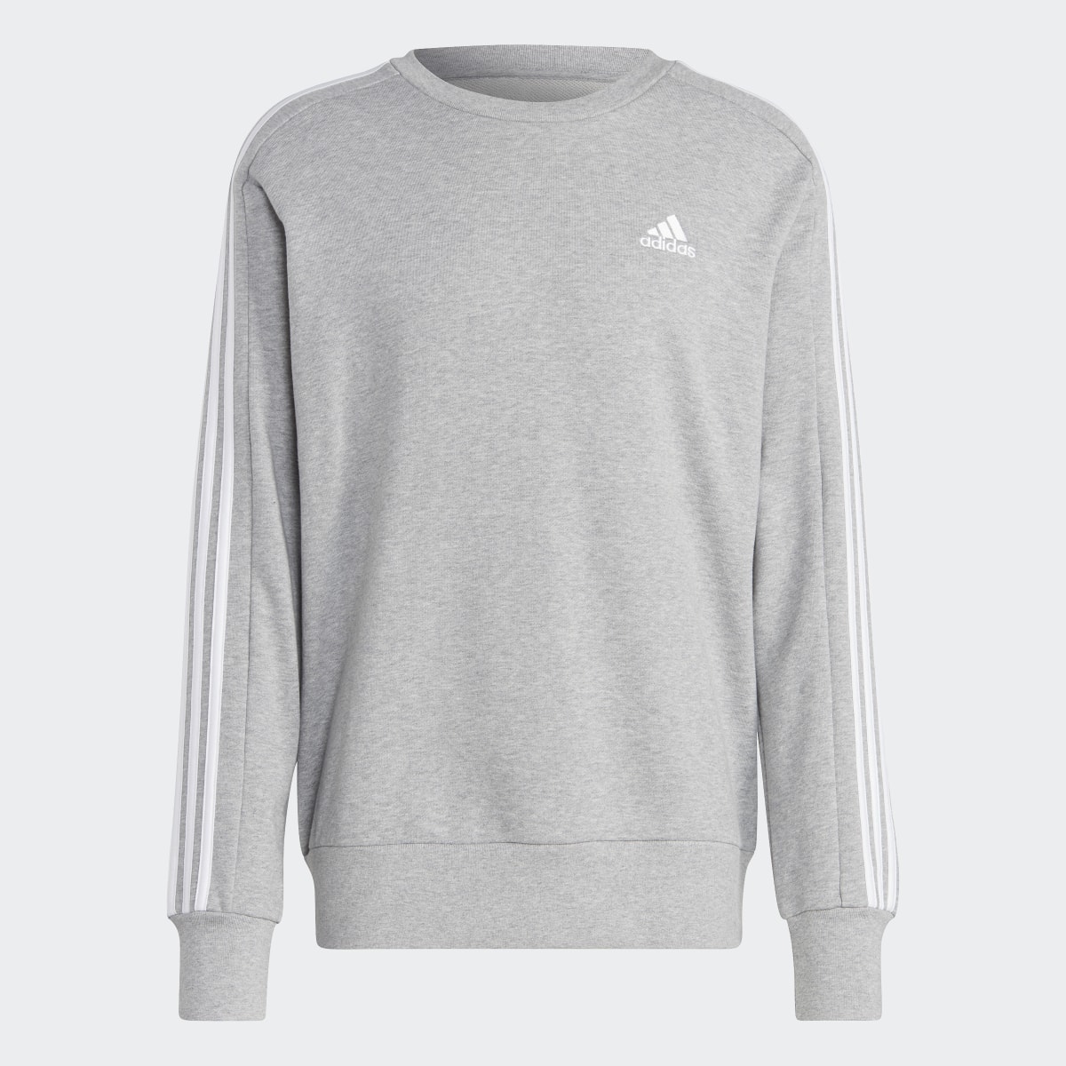 Adidas Essentials French Terry 3-Stripes Sweatshirt. 5