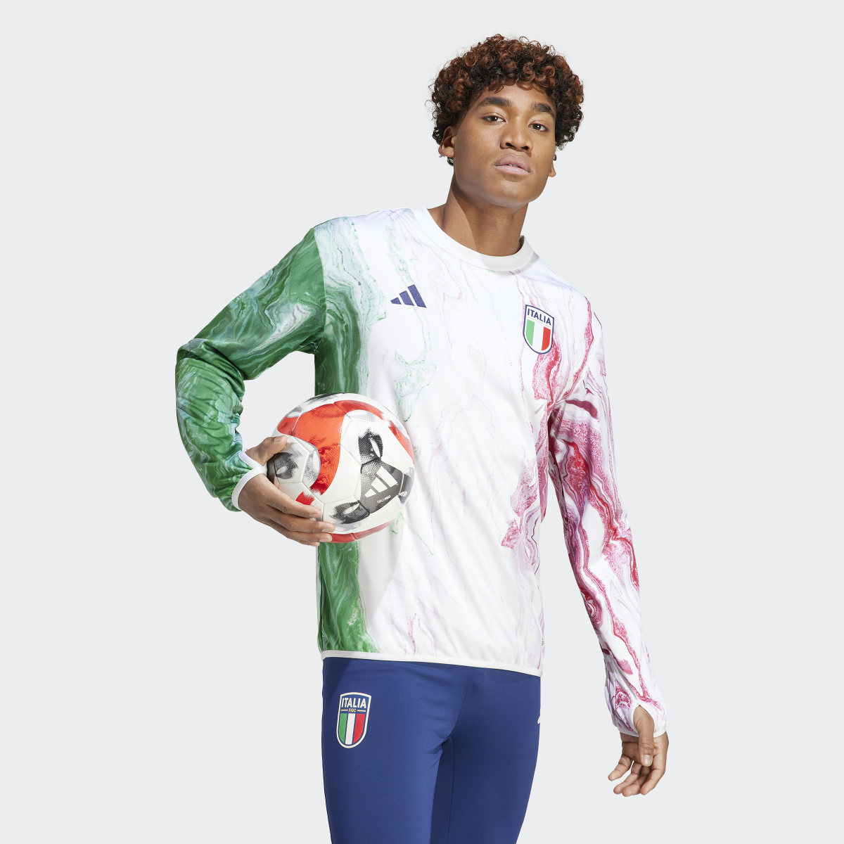 Adidas Camisola de Aquecimento da Itália. 4