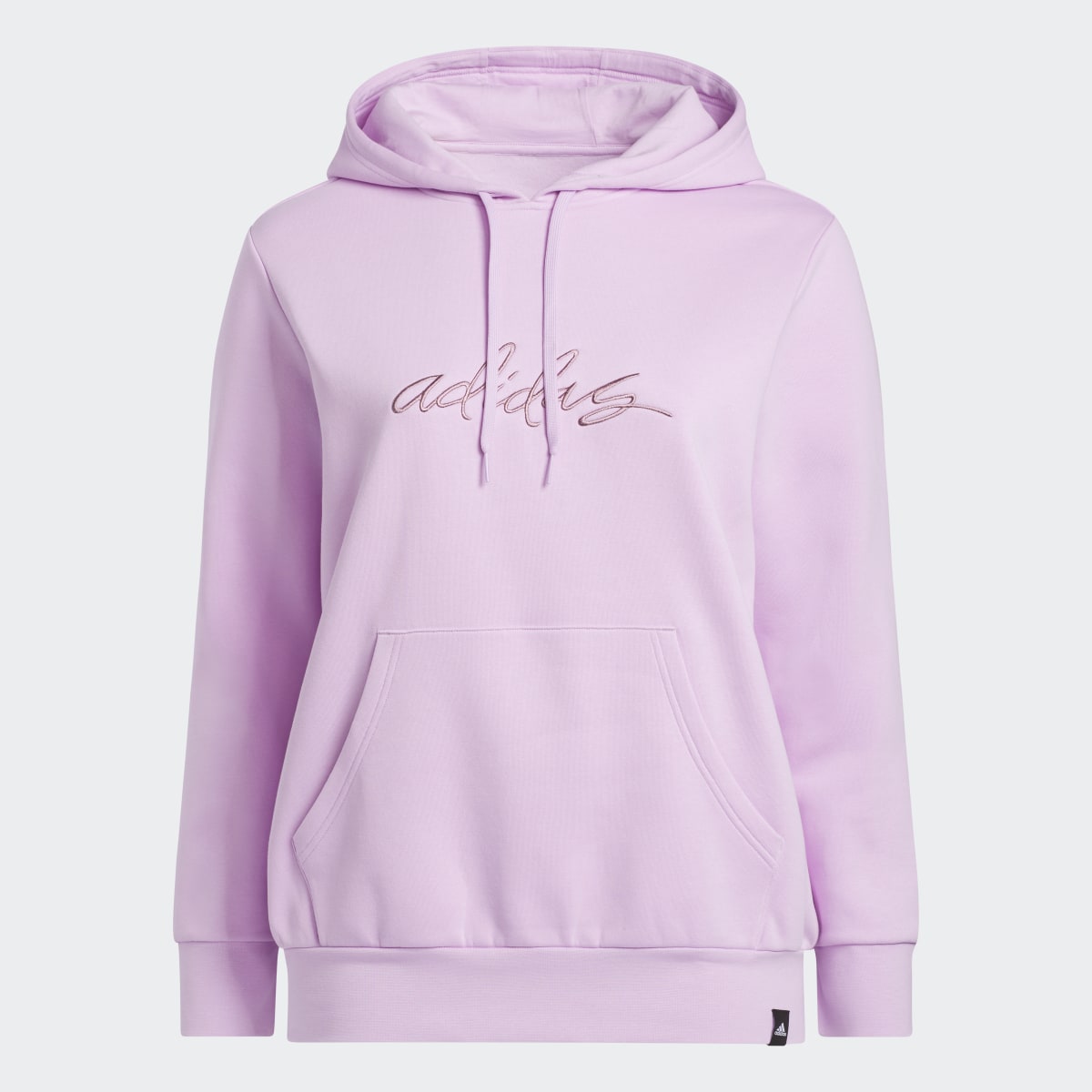 Adidas Embroidered Logo Hoodie (Plus Size). 5