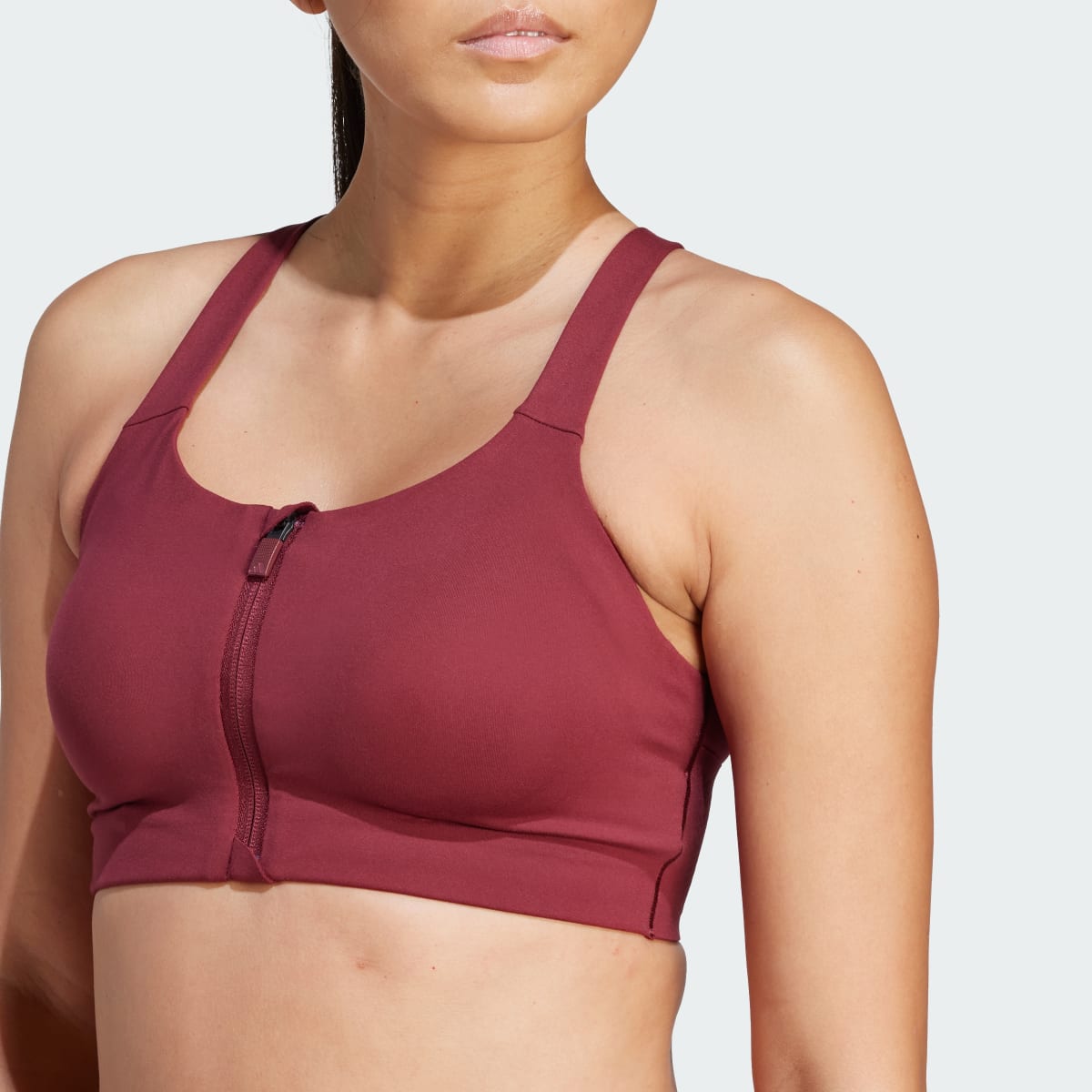 Adidas Brassière zippée maintien fort TLRD Impact Luxe. 7