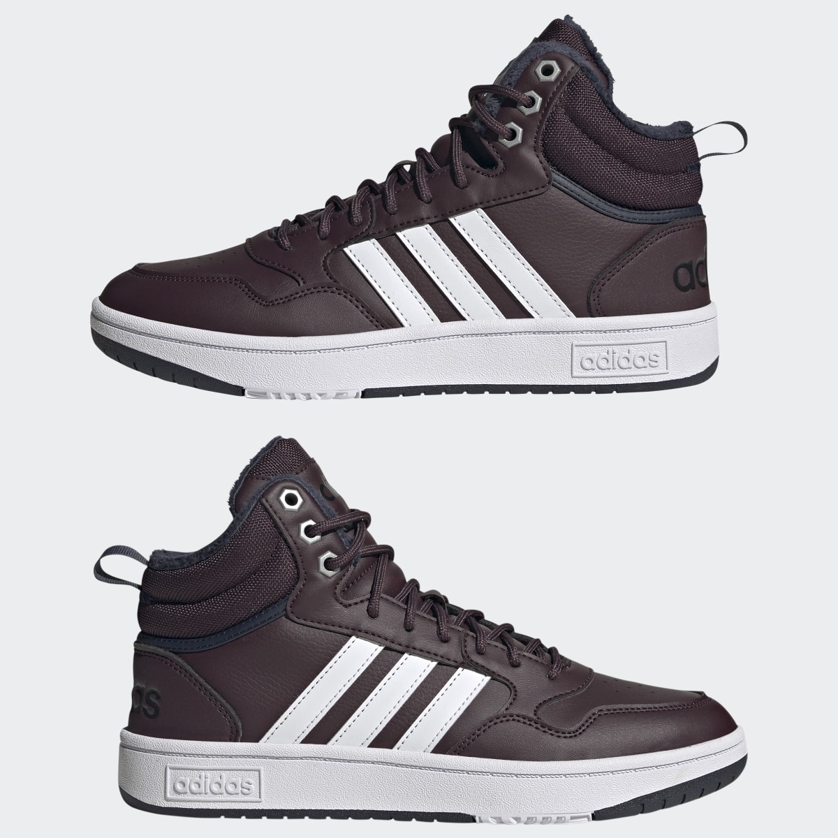 Adidas Sapatilhas de Inverno com Forro em Pelagem para Lifestyle e Basquetebol Hoops 3.0. 11