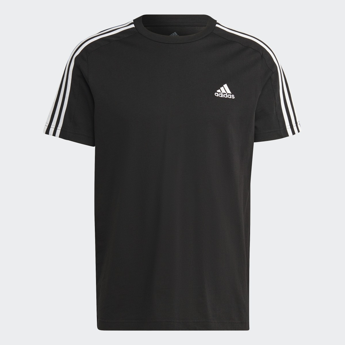 Adidas T-shirt em Jersey Simples 3-Stripes Essentials. 6